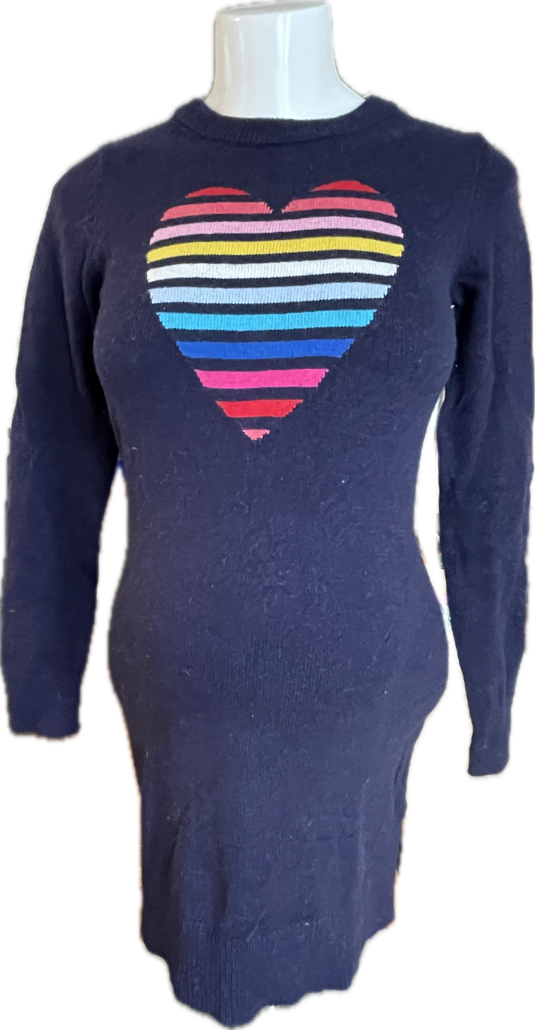 CLEARANCE XS Gap Maternity Sweater with Rainbow Heart