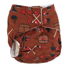 Load image into Gallery viewer, La Petite Ourse Cloth Diaper 10-35lb – Hockey
