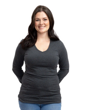 Load image into Gallery viewer, CLEARANCE *New* Long Sleeve Maternity &amp;  Feeding Top in Grey
