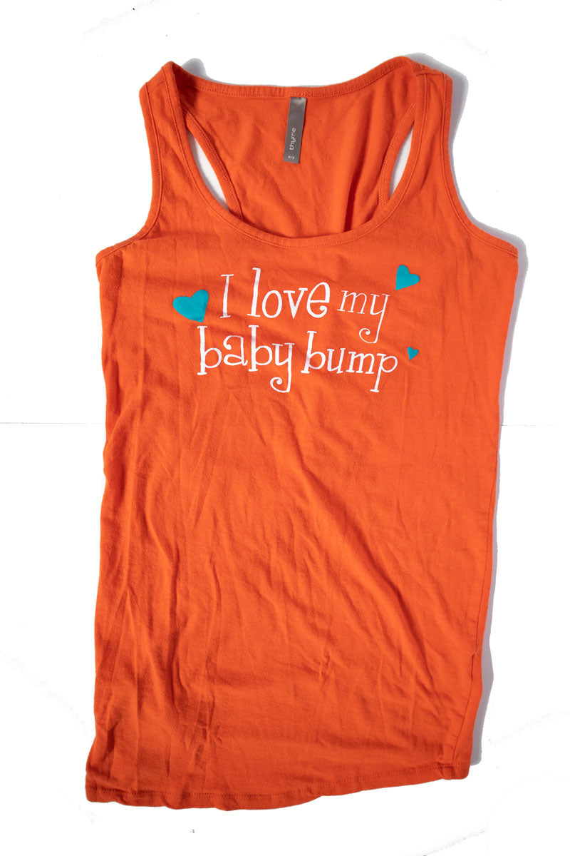 CLEARANCE S Thyme Maternity Tank Top Orange