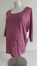 Load and play video in Gallery viewer, CLEARANCE XL Thyme Maternity &amp;  Feeding Top in Pink
