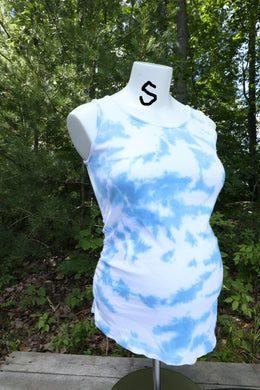Tie Dye maternity op. Summer Maternity clothes 7tee Dyes pregnant pregnancy short sleeve
