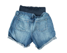 Load image into Gallery viewer, S Old Navy Maternity Distress Denim Shorts Size 4R
