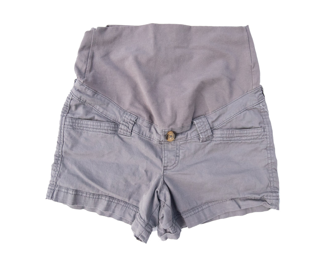 S Thyme Maternity Cotton Shorts In Grey