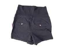 Load image into Gallery viewer, S Thyme Maternity Coton Shorts In Black
