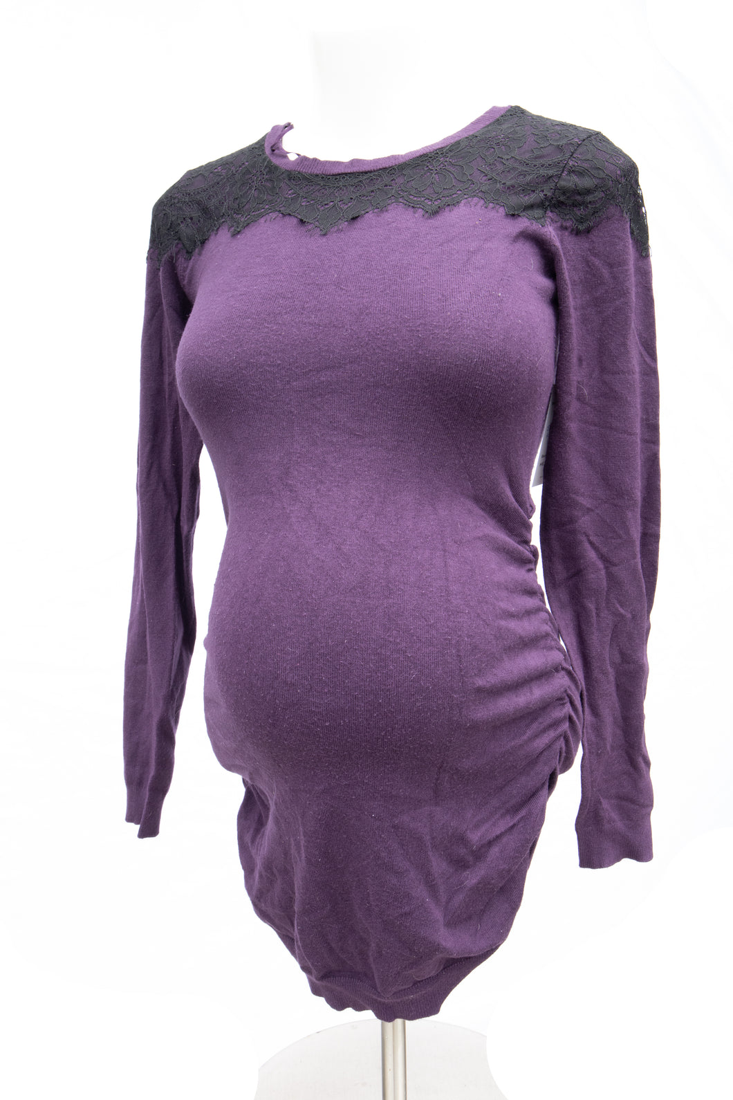 CLEARANCE XS Strok & Babe Maternity Sweater in Purple
