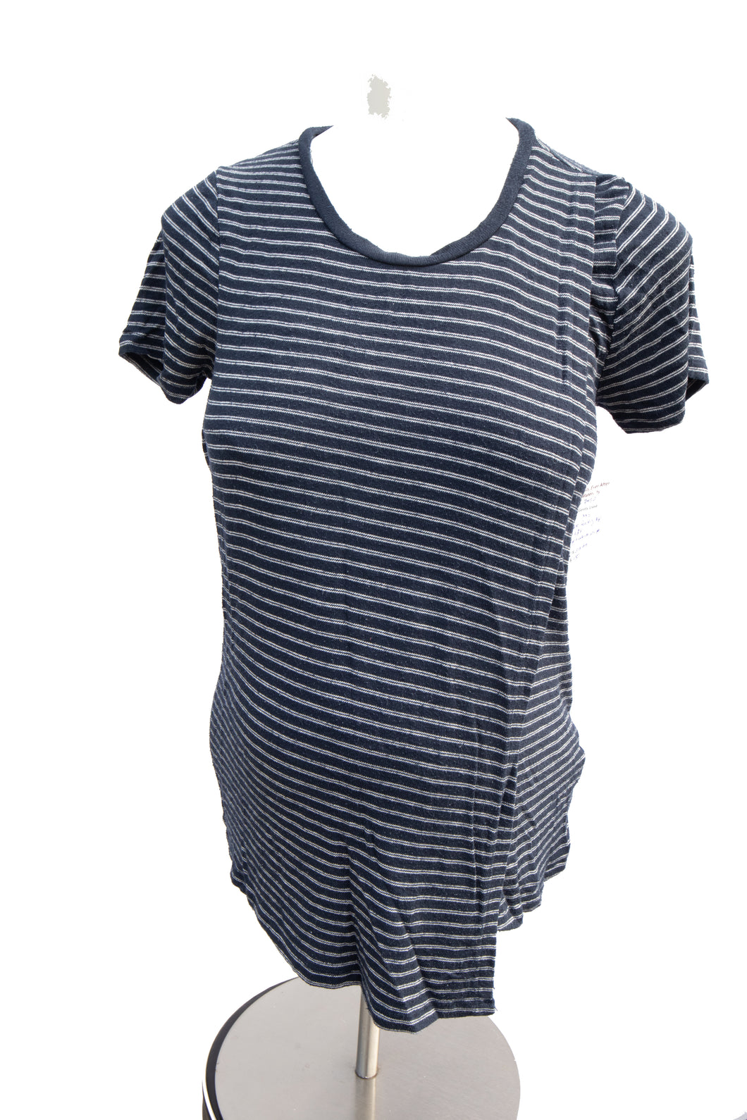 XS Thyme Feeding top in Navy and white stripe