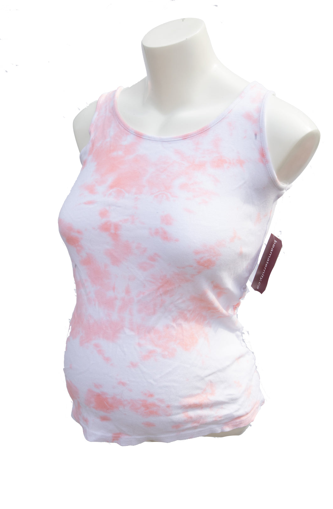 S 7-Tee Dyes Maternity  Tie Due Tank top in Peach