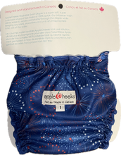 Load image into Gallery viewer, AppleCheeks Washable Swim Diaper Size 1 Fireworks
