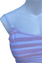 Charger l&#39;image dans la galerie, M Motherhood Feeding Tank in peach and white stripe
