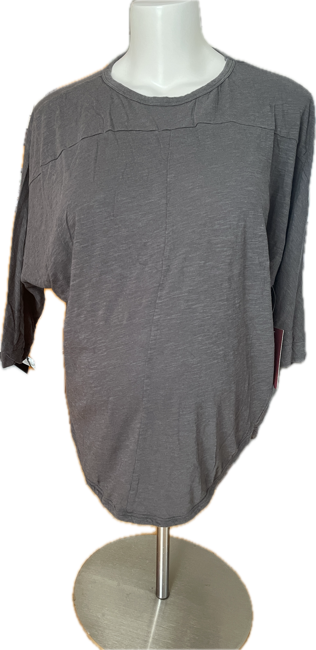 L Gap Maternity 3/4 Sleeve top in Grey