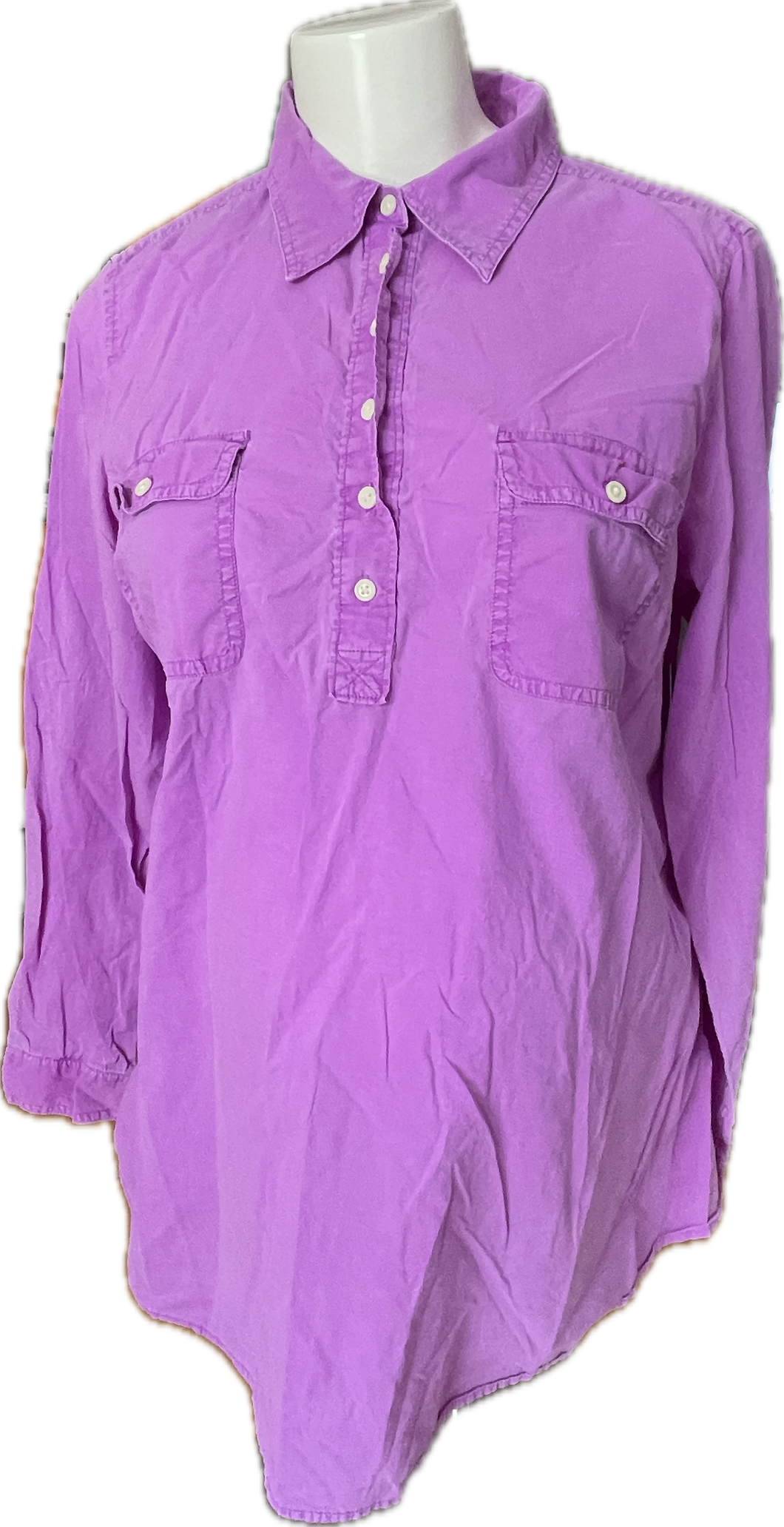 L Gap Maternity Blouse in Purple