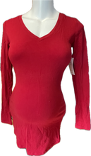 Charger l&#39;image dans la galerie, M Thyme maternity Long sleeve top in red
