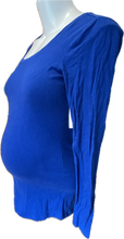 Charger l&#39;image dans la galerie, M Thyme Maternity Long Sleeve Top in Blue
