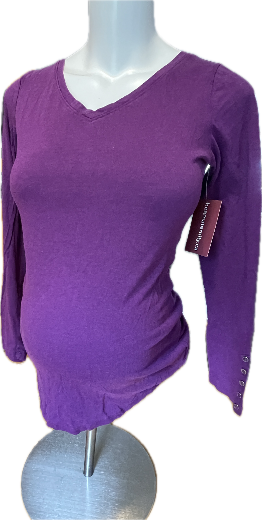 M Motherhood Maternity Long Sleeve top in Purple