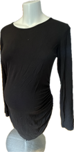 Load image into Gallery viewer, M Small Show Maternity Top in Black
