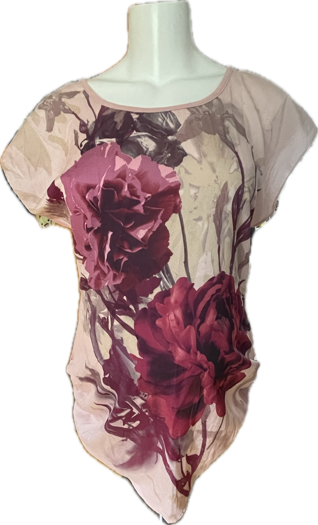 M Motherhood Maternity Short Sleeve top in Pink Floral