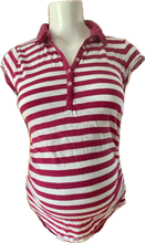 Charger l&#39;image dans la galerie, M Motherhood Polo Pink and White Stripe
