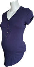 Charger l&#39;image dans la galerie, S Thyme Maternity Snow down Feeding top in Blue
