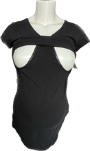 Load image into Gallery viewer, M Thyme Maternity Feeding top in Black
