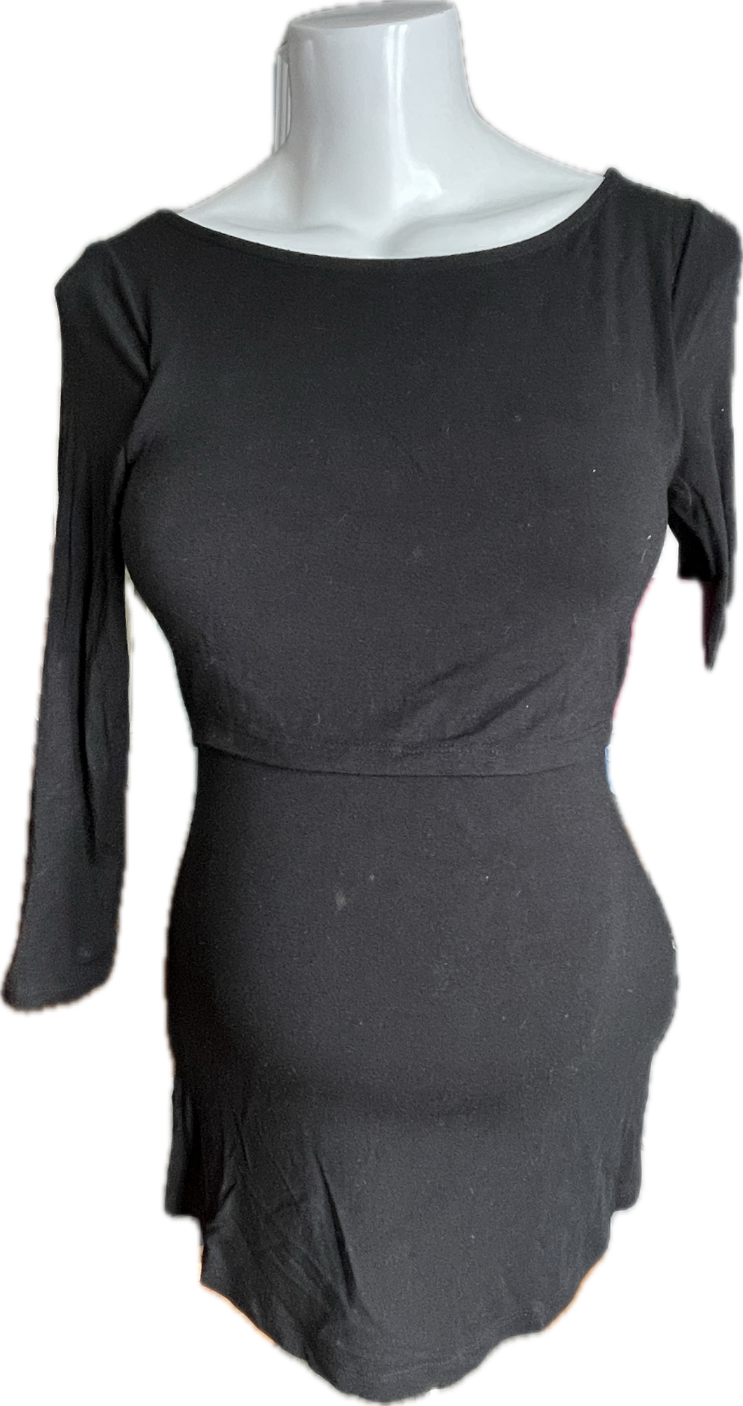 XS LOVE by Gap Maternity Long Sleeve Feeding Top in Black