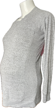 Cargar imagen en el visor de la galería, CLEARANCE XS Gap Maternity &amp; Feeding Sweater with zippers in Grey
