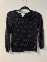 Load image into Gallery viewer, XS H&amp;M Mama Feeding TOp in Black with white Dots
