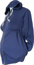 Load image into Gallery viewer, XS Old Navy Maternity Full Zip Hoodie in Navy
