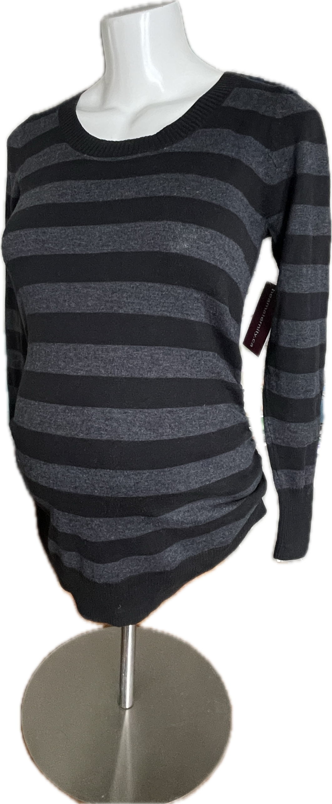 CLEARANCE S Old Navy Maternity Sweater Black and Grey Stripe