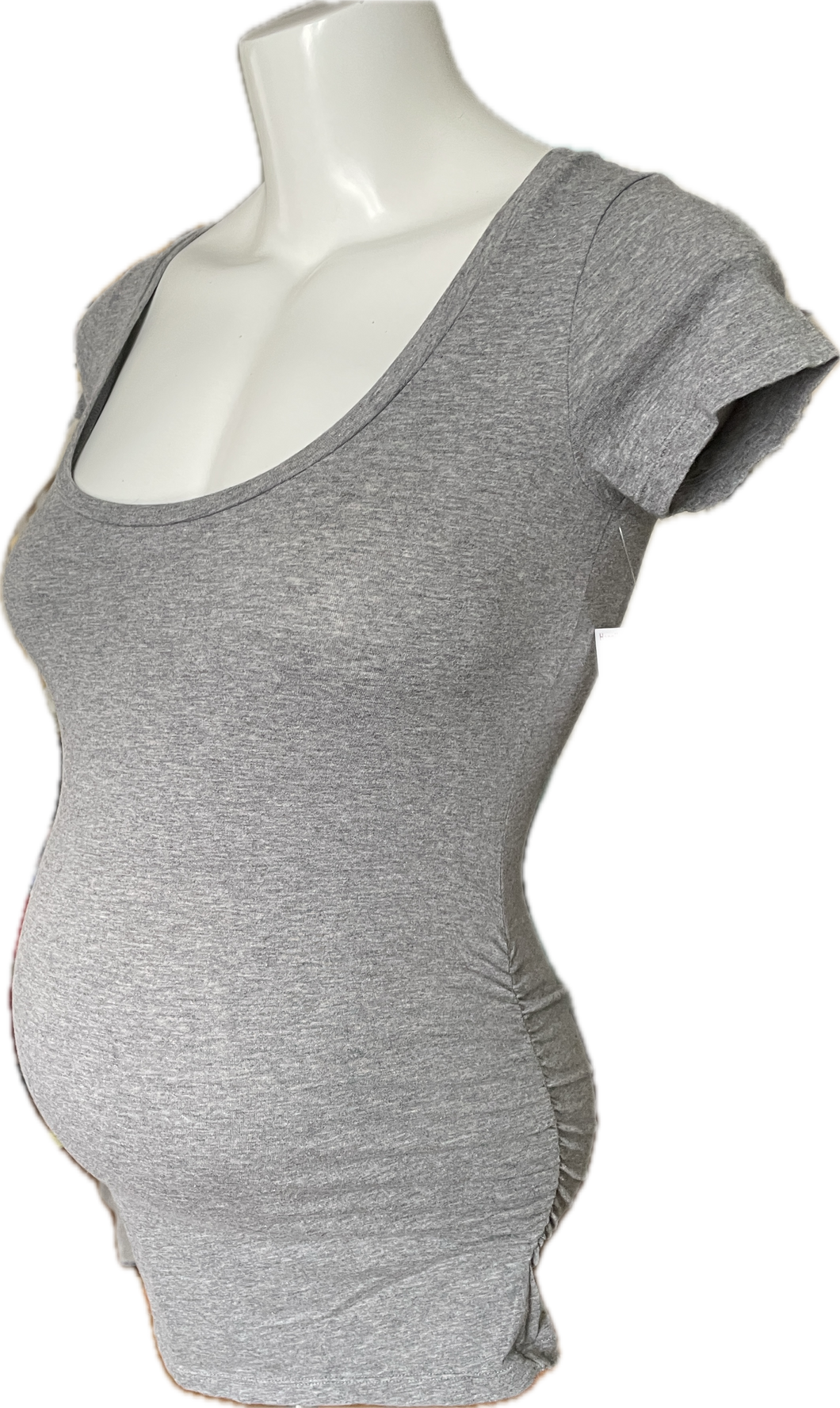 XS Old Navy Maternity Short Sleeve top in Grey