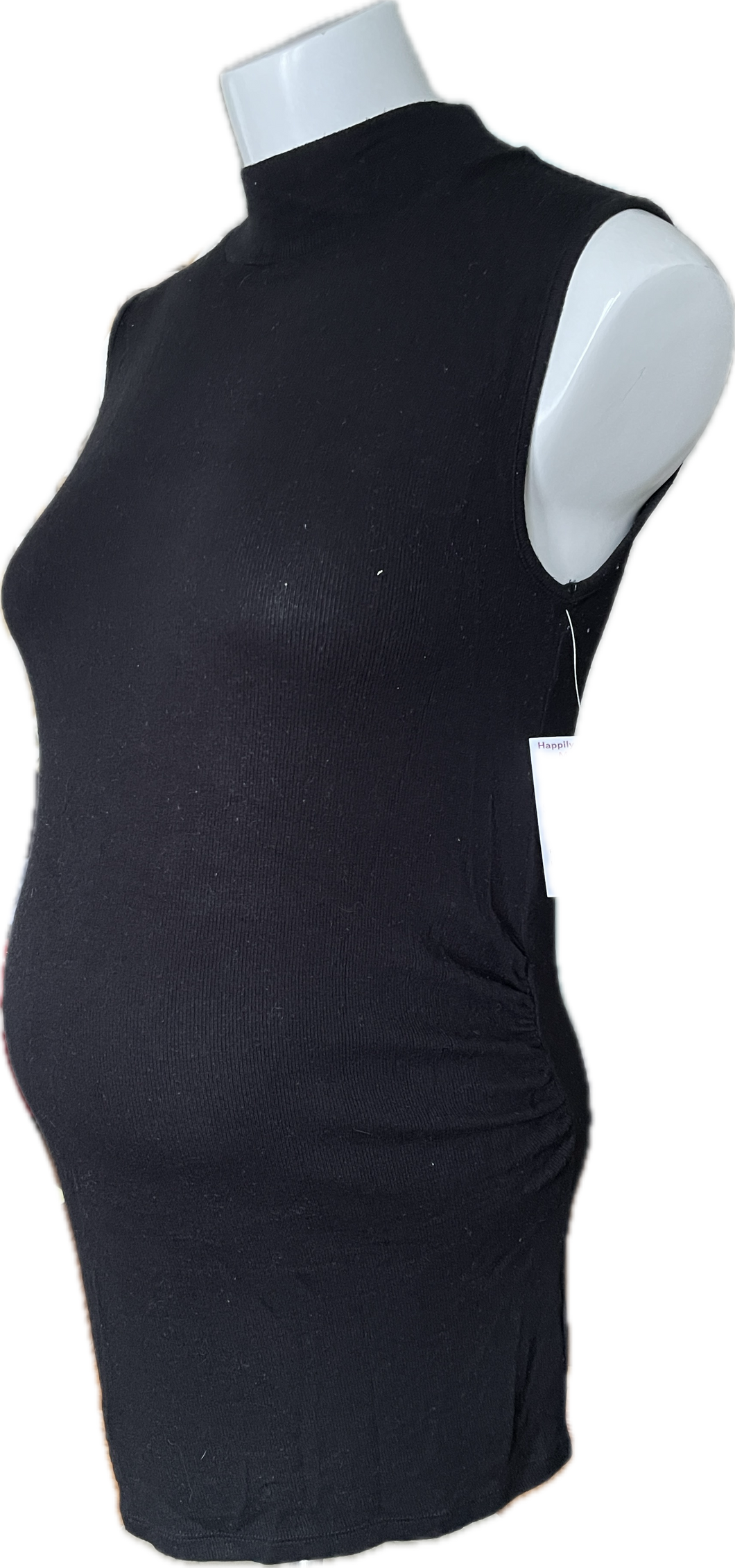S Gap Maternity Sleeveless Mockneck In Black