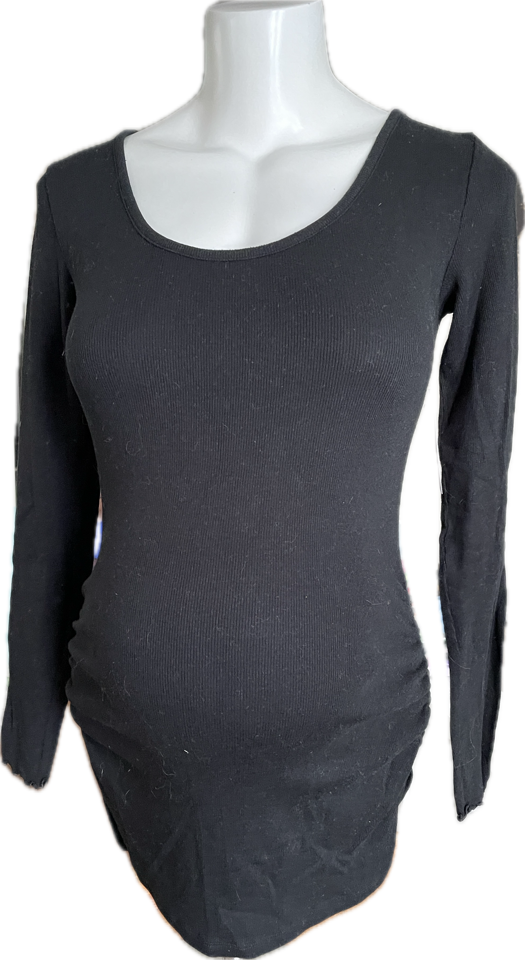 Xs Gap Maternity Long Sleeve Ribbed Top