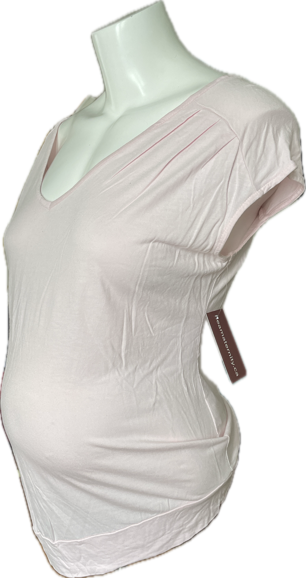 M Old Navy Maternity Cap Sleeve V-neck in Pink