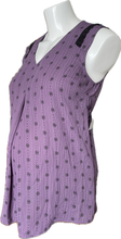 Load image into Gallery viewer, XS Thyme Maternity Sleeveless Blouse in Purple Tones
