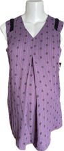Load image into Gallery viewer, XS Thyme Maternity Sleeveless Blouse in Purple Tones
