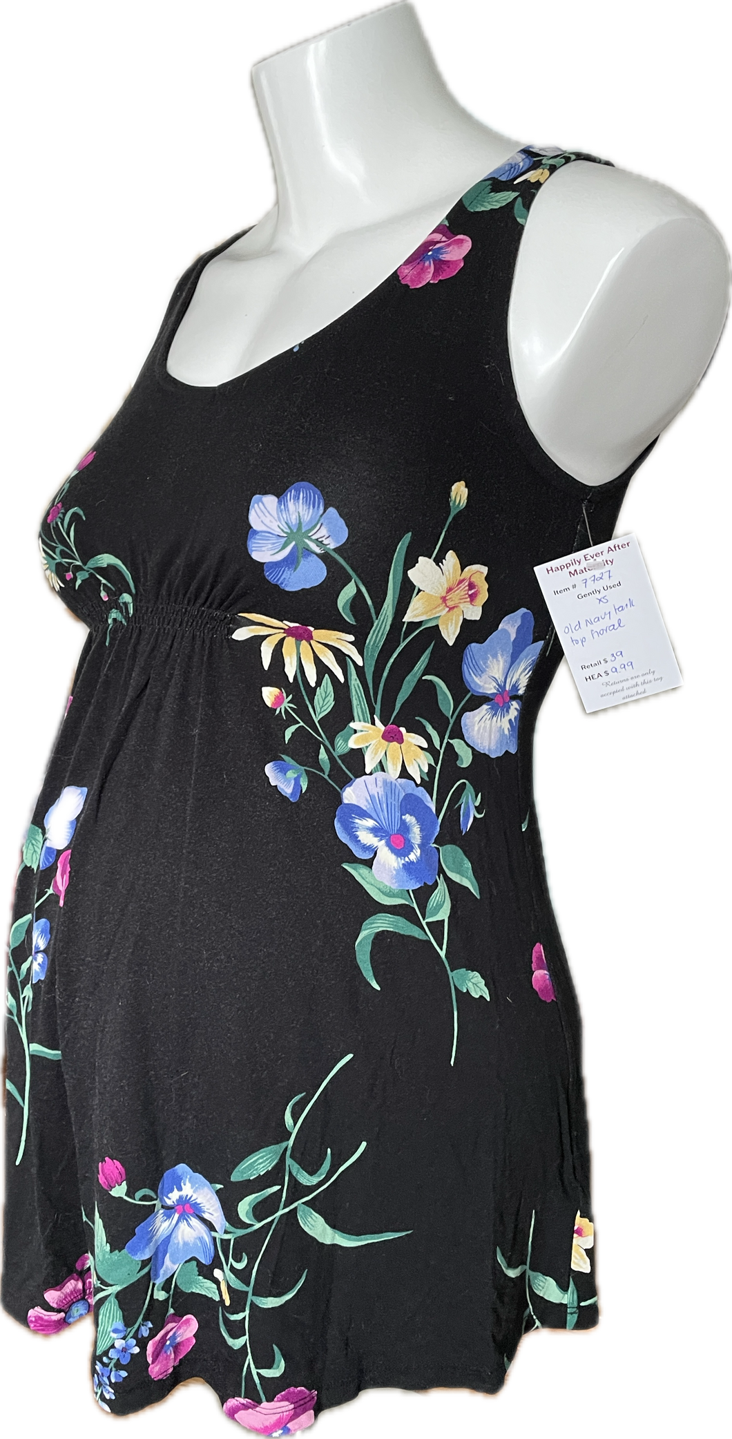 XS Old Navy Maternity Tank Top in Floral Print