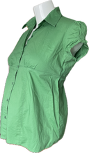 Load image into Gallery viewer, S Motherhood Maternity Blouse in Green
