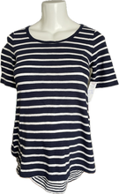 Charger l&#39;image dans la galerie, XS Gap Maternity Feeding top in Navy and White Stripe
