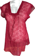Load image into Gallery viewer, S Thyme Maternity Blouse in Red
