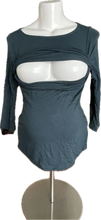 Load image into Gallery viewer, XS LOVE by Gap Maternity Long Sleeve Feeing top in Teal
