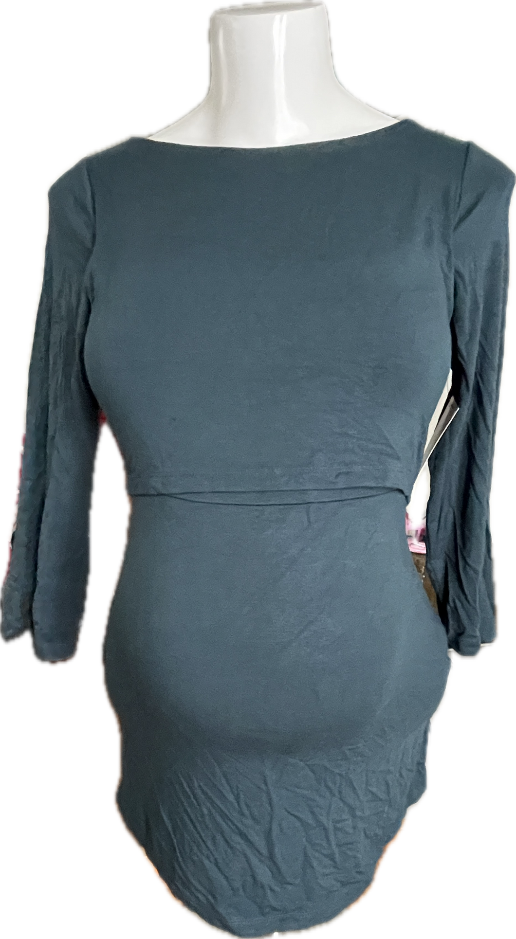XS LOVE by Gap Maternity Long Sleeve Feeing top in Teal