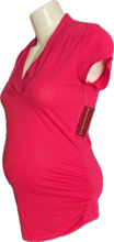 Load image into Gallery viewer, M Thyme Maternity Short Sleeve top in Pink
