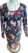 Load image into Gallery viewer, M Old Navy Maternity Dress in Blue Floral

