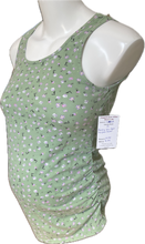 Load image into Gallery viewer, M Paisley Sky Maternity Tank top in Green Floral

