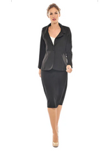 Cargar imagen en el visor de la galería, S Olian Maternity Blazer in Black Size 6
