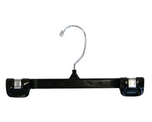 Charger l&#39;image dans la galerie, 12&quot; Black Adult Skirt or Pant Hanger with Metal Hook
