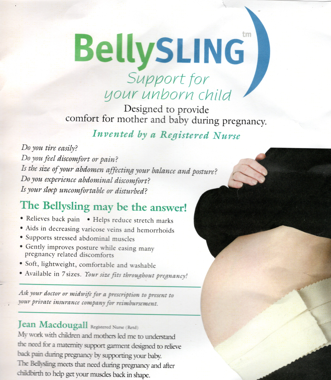 *New* Belly Sling Pregnancy Support Size XL