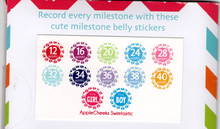 Cargar imagen en el visor de la galería, *New* Pregnancy Milestone Markers 12 Stickers total
