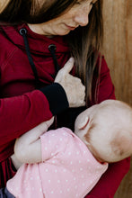 Load image into Gallery viewer, CLEARANCE *New* Gaby  Feeding Hoodie in Heathered Red
