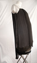 Load image into Gallery viewer, CLEARANCE XS Melissa Nepton Knee Length Grey and Black Dress
